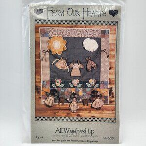 Heirloom Beginnings All Washed Up Doll String Washing Quilt Pattern 27in X 29in